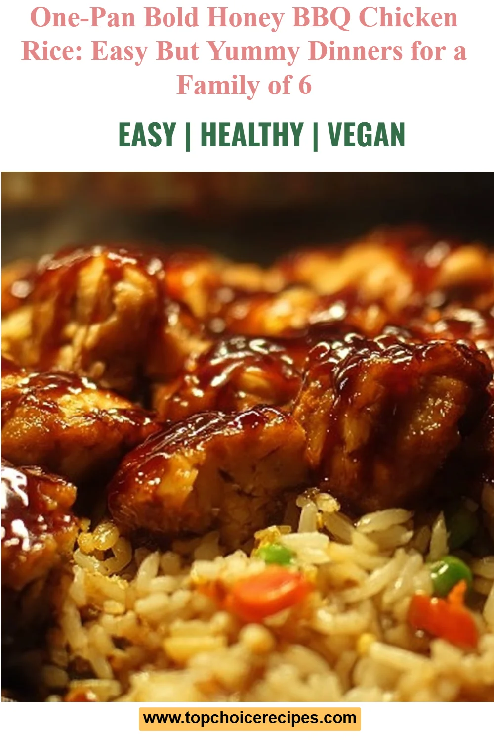 One-Pan Bold Honey BBQ Chicken Rice 2 One-Pan Bold Honey BBQ Chicken Rice