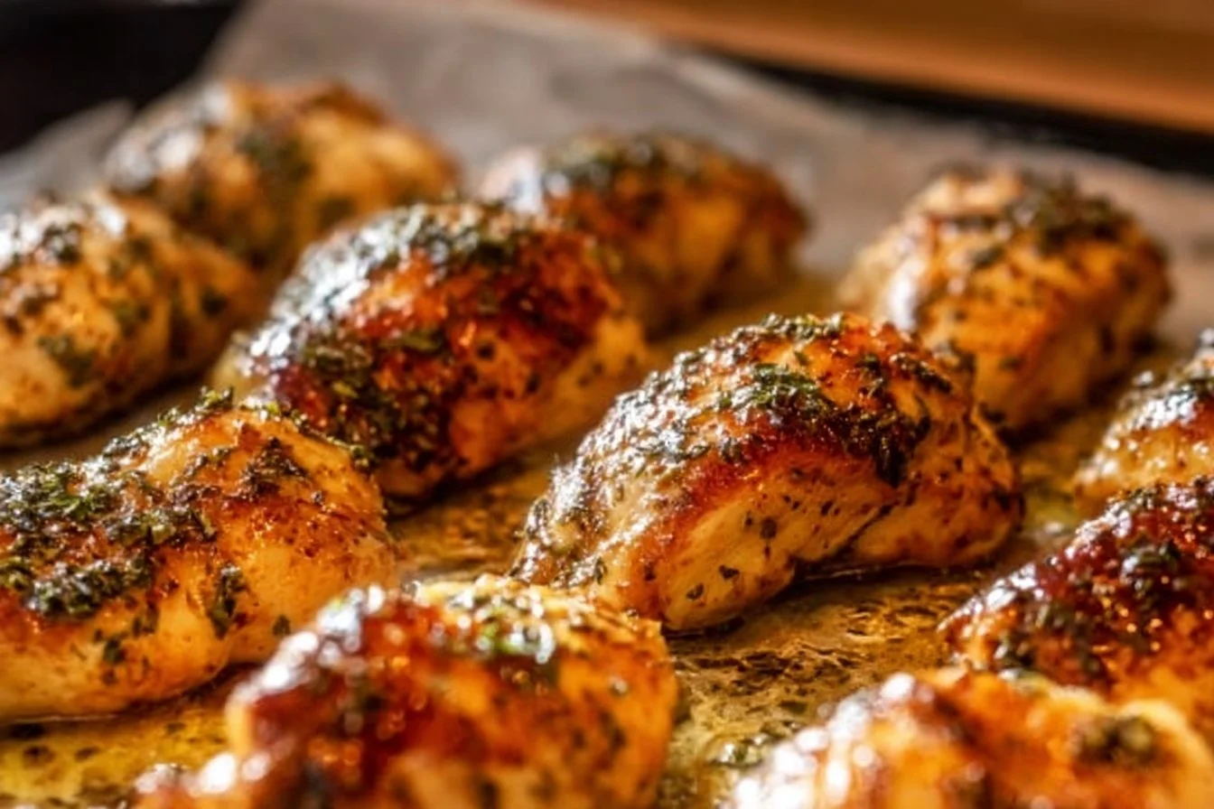 Oven-Baked Boneless Skinless Chicken Breast with Garlic and Herbs