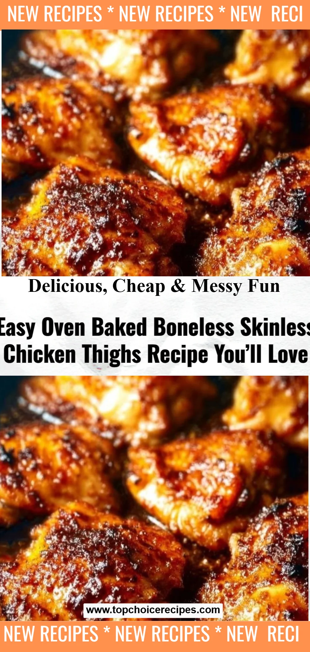 Oven Baked Boneless Skinless Chicken Thighs 5 Oven Baked Boneless Skinless Chicken Thighs