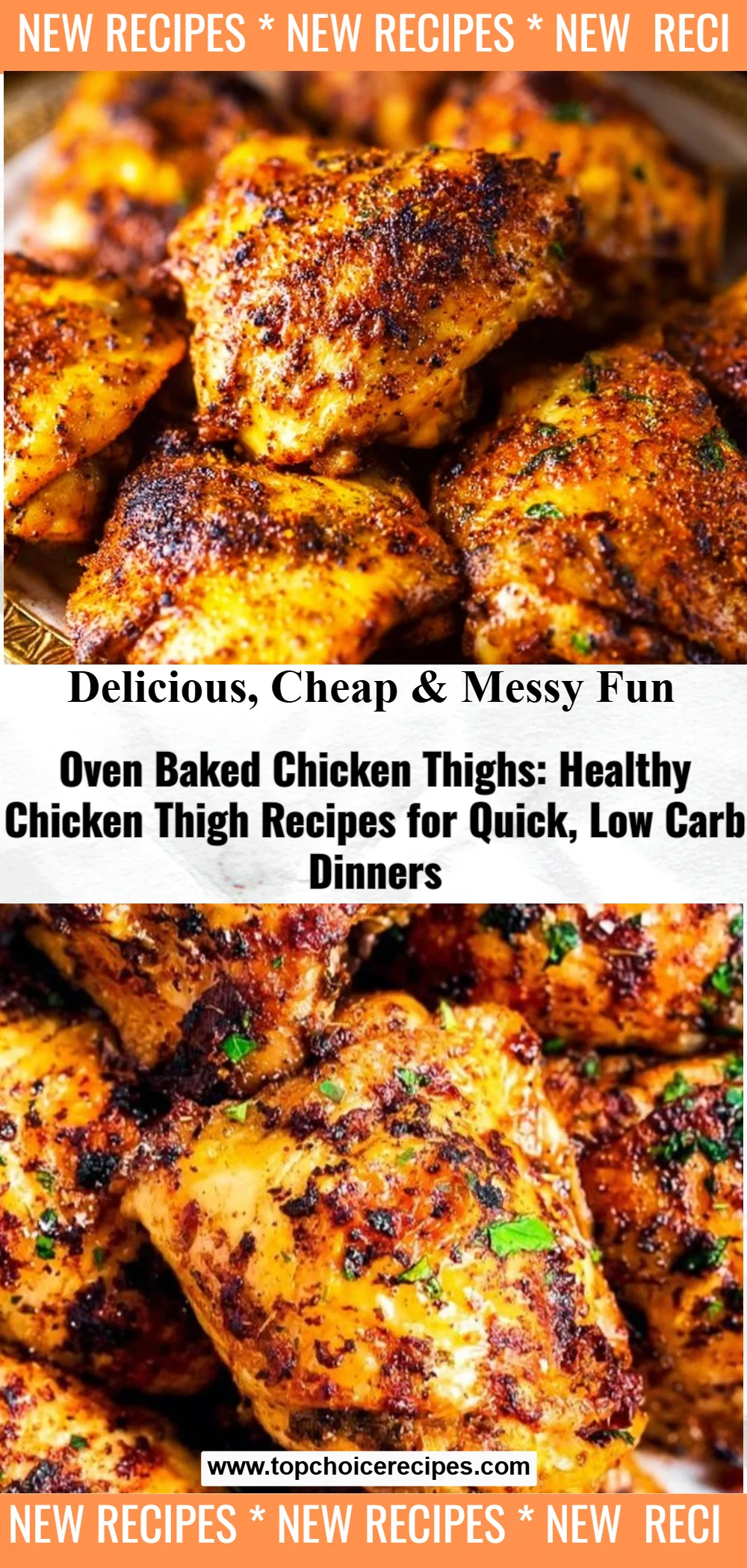 Oven Baked Chicken Thighs