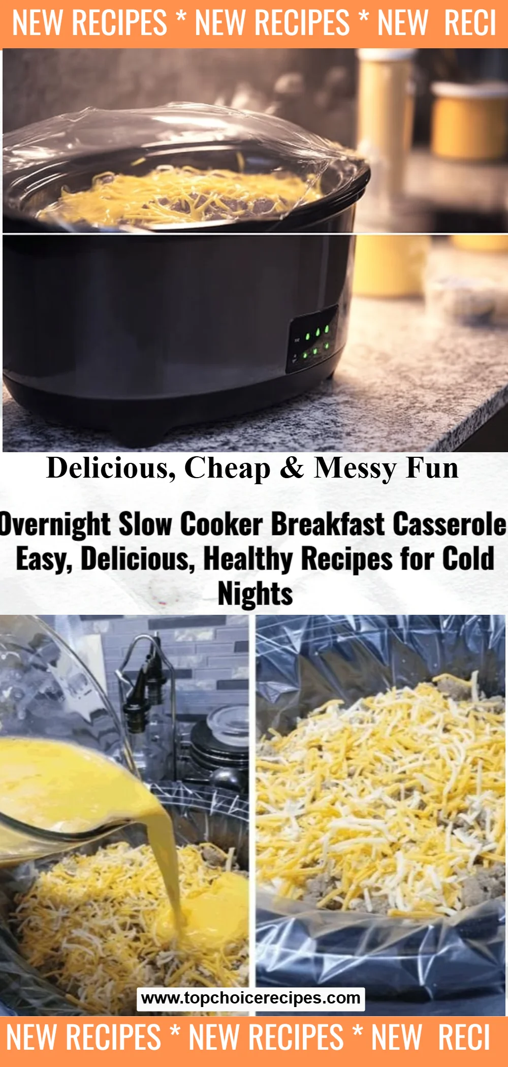 Overnight Slow Cooker Breakfast Casserole