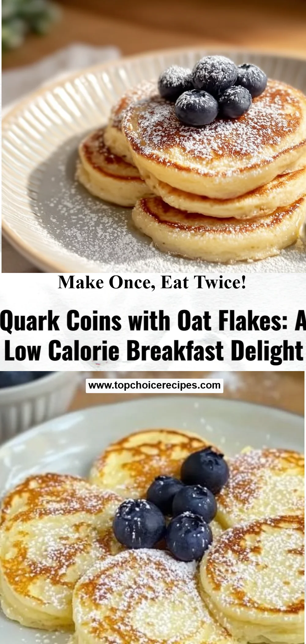 Quark Coins with Oat Flakes