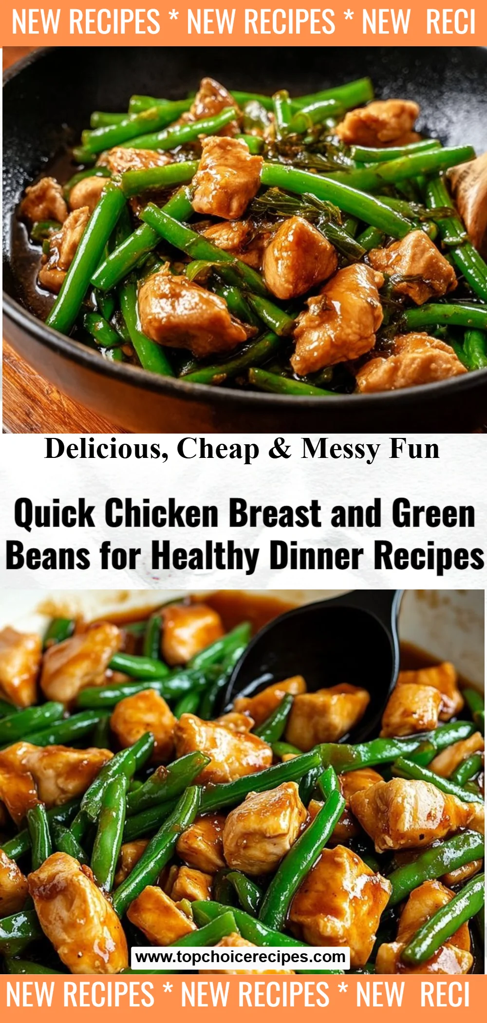 Quick Chicken Breast and Green Beans