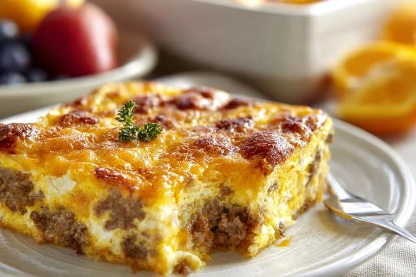 Quick Overnight Sausage and Egg Casserole