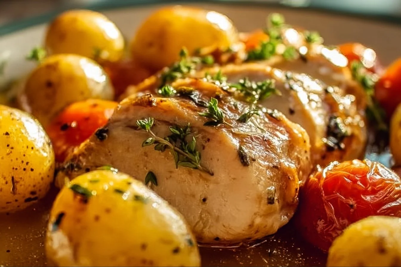 Savory Crockpot Chicken and Vegetables