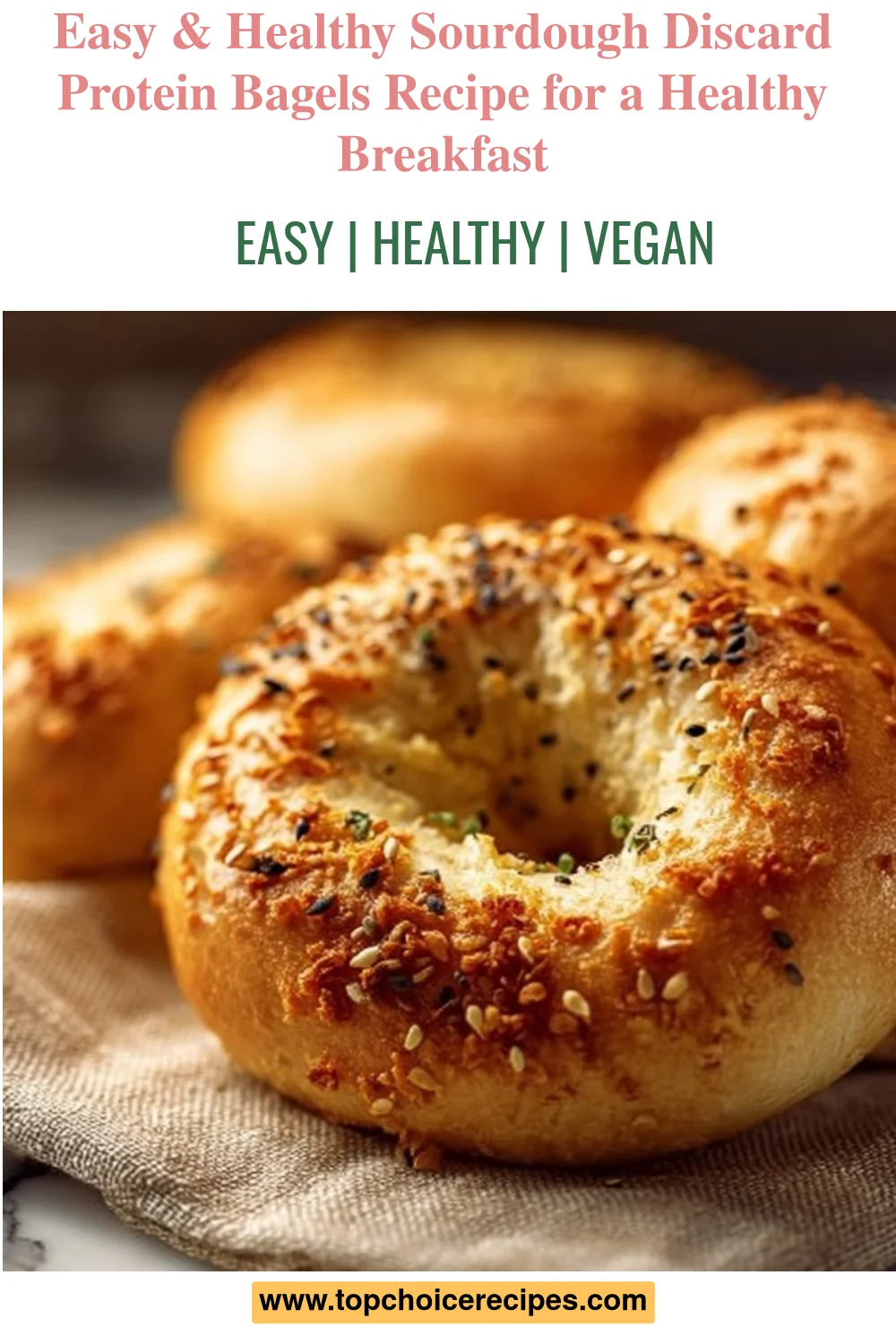 Simple Sourdough Discard Protein Bagels 5 Simple Sourdough Discard Protein Bagels