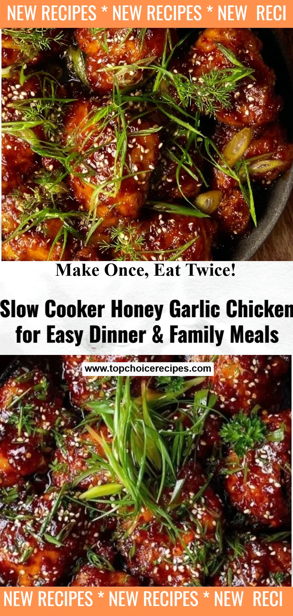 Slow Cooker Honey Garlic Chicken