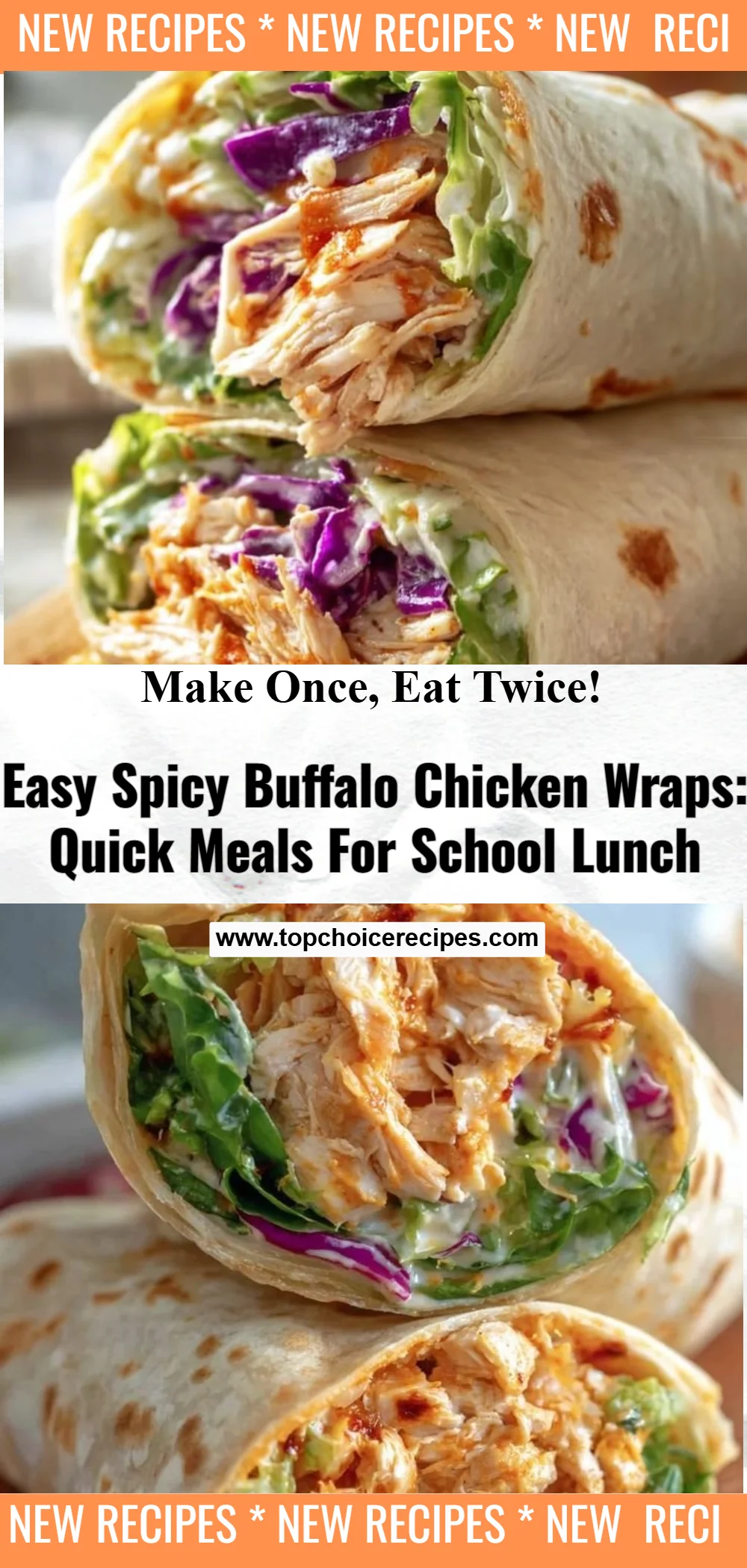 Spicy Buffalo Chicken Wraps
