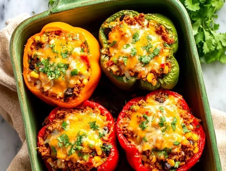 Spicy Mexican Stuffed Bell Peppers