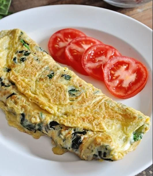 Spinach & Cheese Omelette