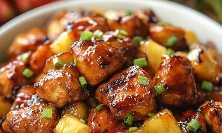 Sweet & Sticky Pineapple Bourbon Chicken 5 Sweet & Sticky Pineapple Bourbon Chicken