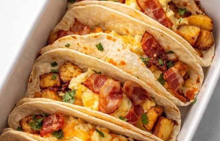 Tasty Baked Breakfast Tacos