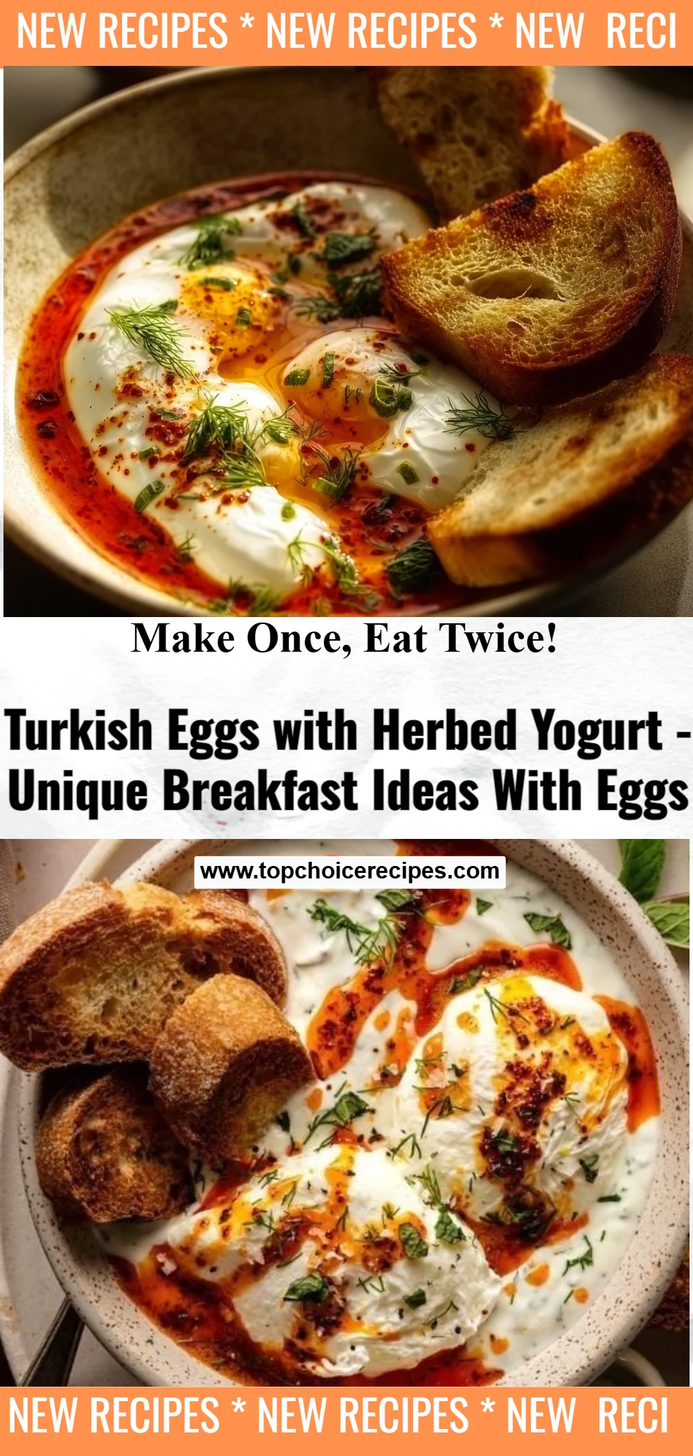 Turkish Eggs with Herbed Yogurt