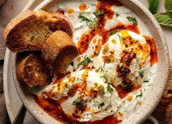 Turkish Eggs with Herbed Yogurt