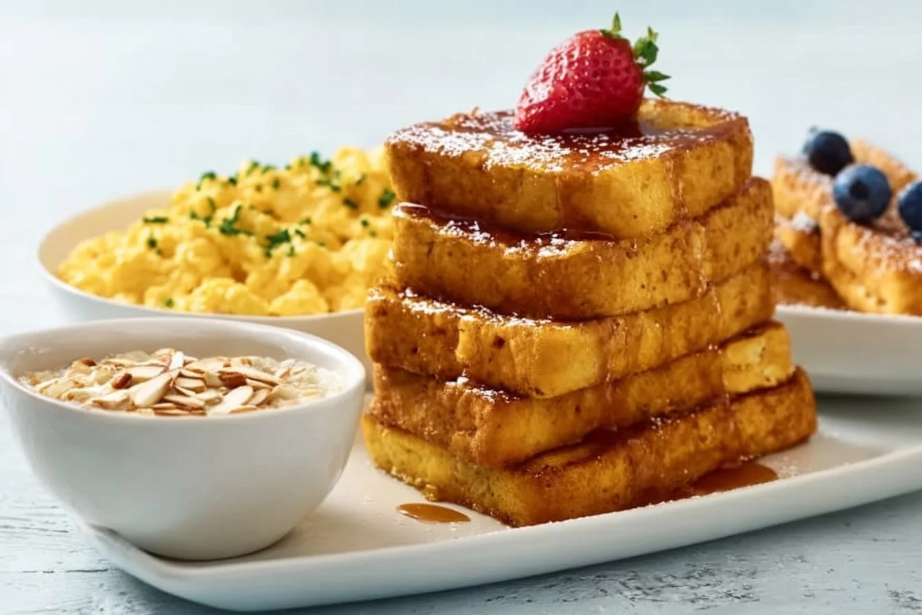 Kids enjoying a variety of easy breakfast dishes they love