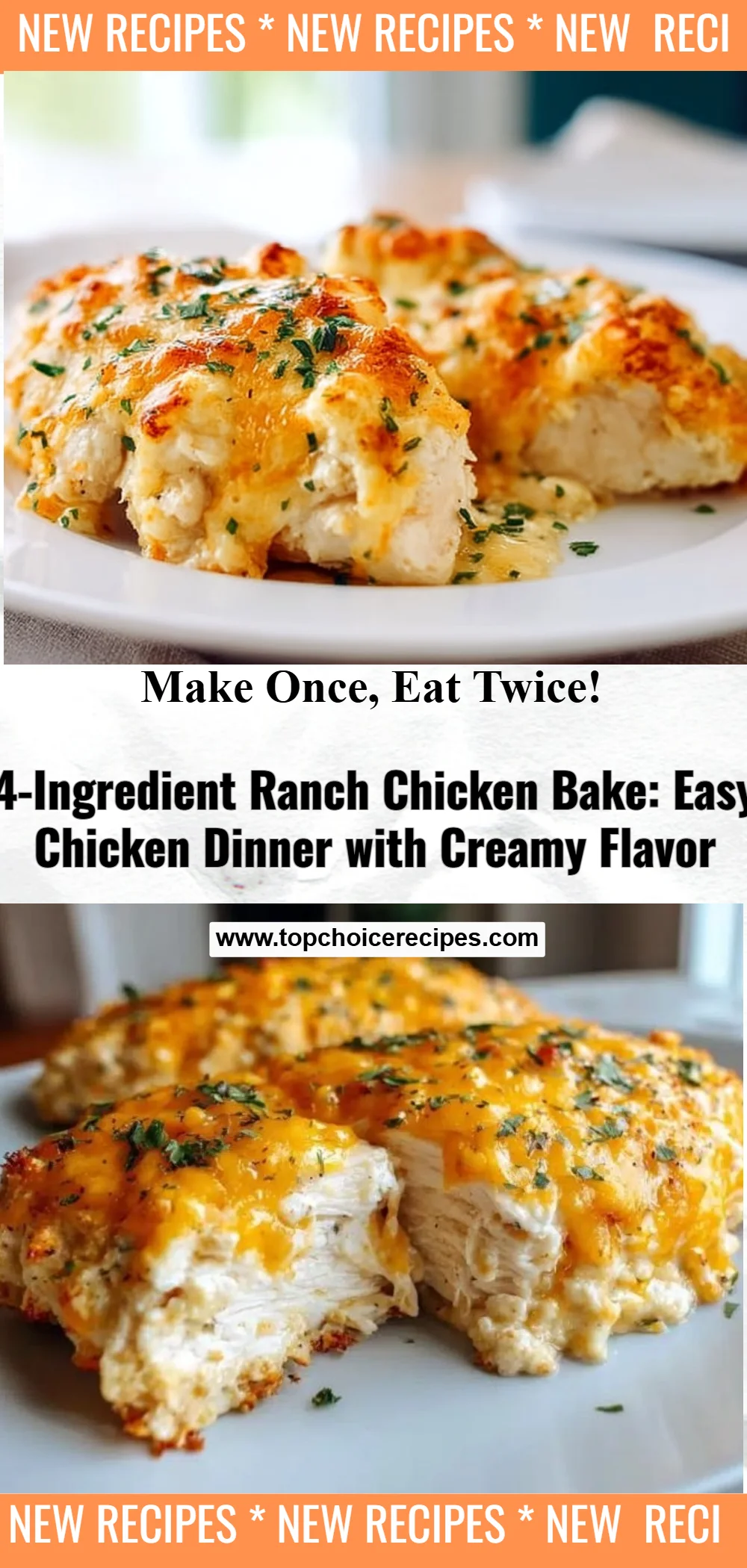4-Ingredient Ranch Chicken Bake 6 4-Ingredient Ranch Chicken Bake