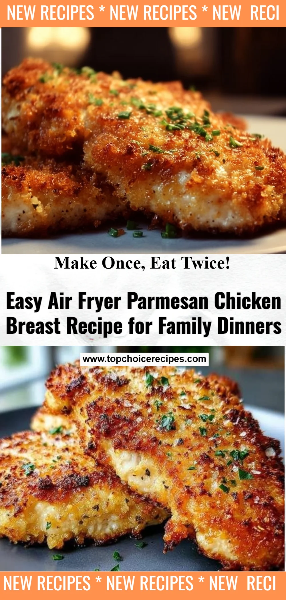 Air Fryer Parmesan Crusted Chicken
