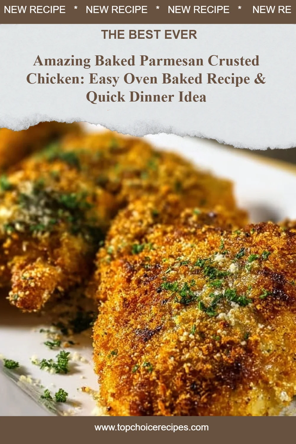 Amazing Baked Parmesan Crusted Chicken