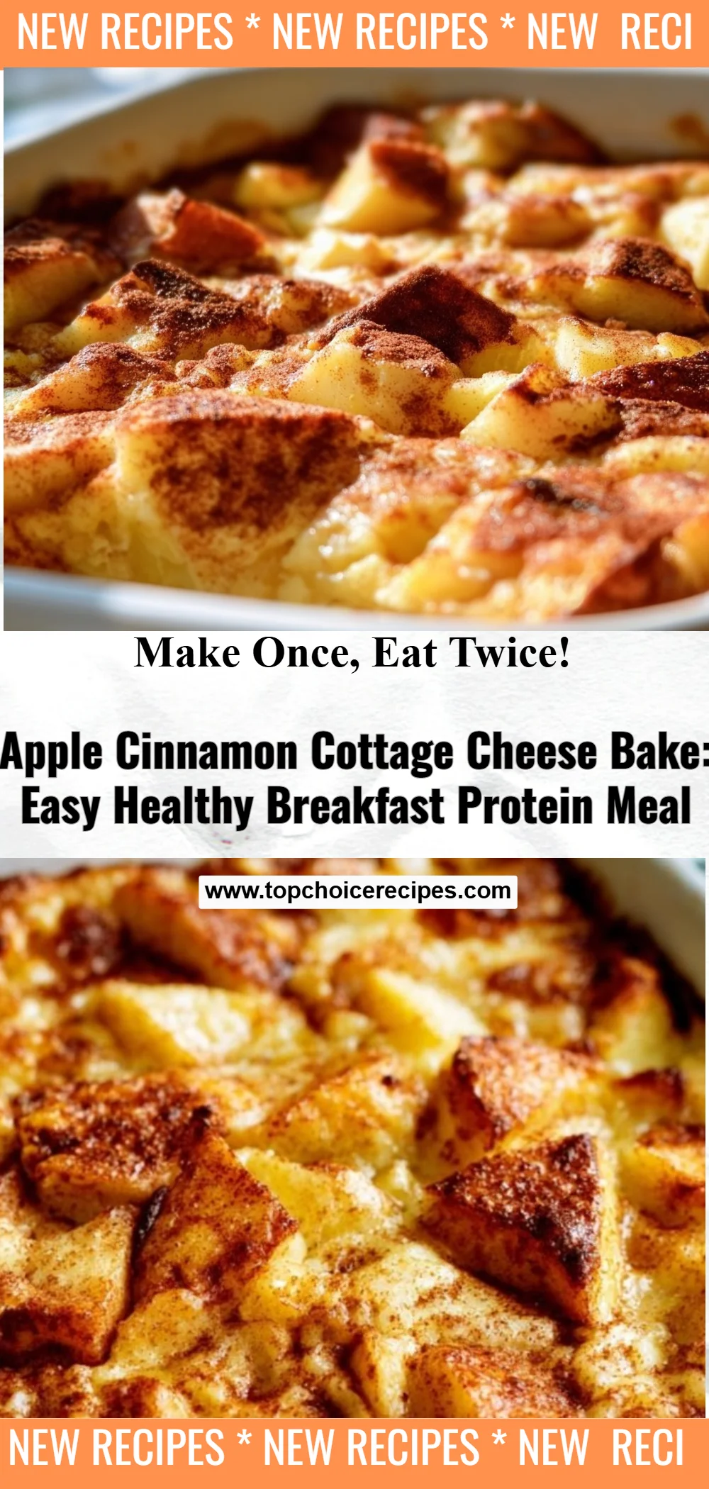 Apple Cinnamon Cottage Cheese Bake 6 Apple Cinnamon Cottage Cheese Bake