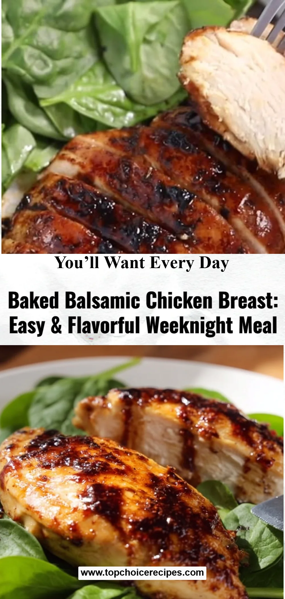 Baked Balsamic Chicken Breast 6 Baked Balsamic Chicken Breast