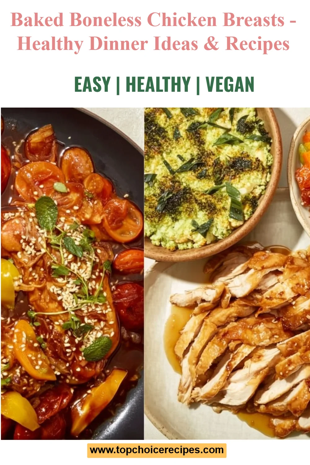 Baked Boneless Chicken Breasts 6 Baked Boneless Chicken Breasts