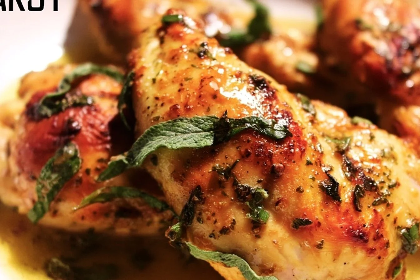 Baked Chicken Breast 4 Deliciously baked chicken breast served with herbs and spices