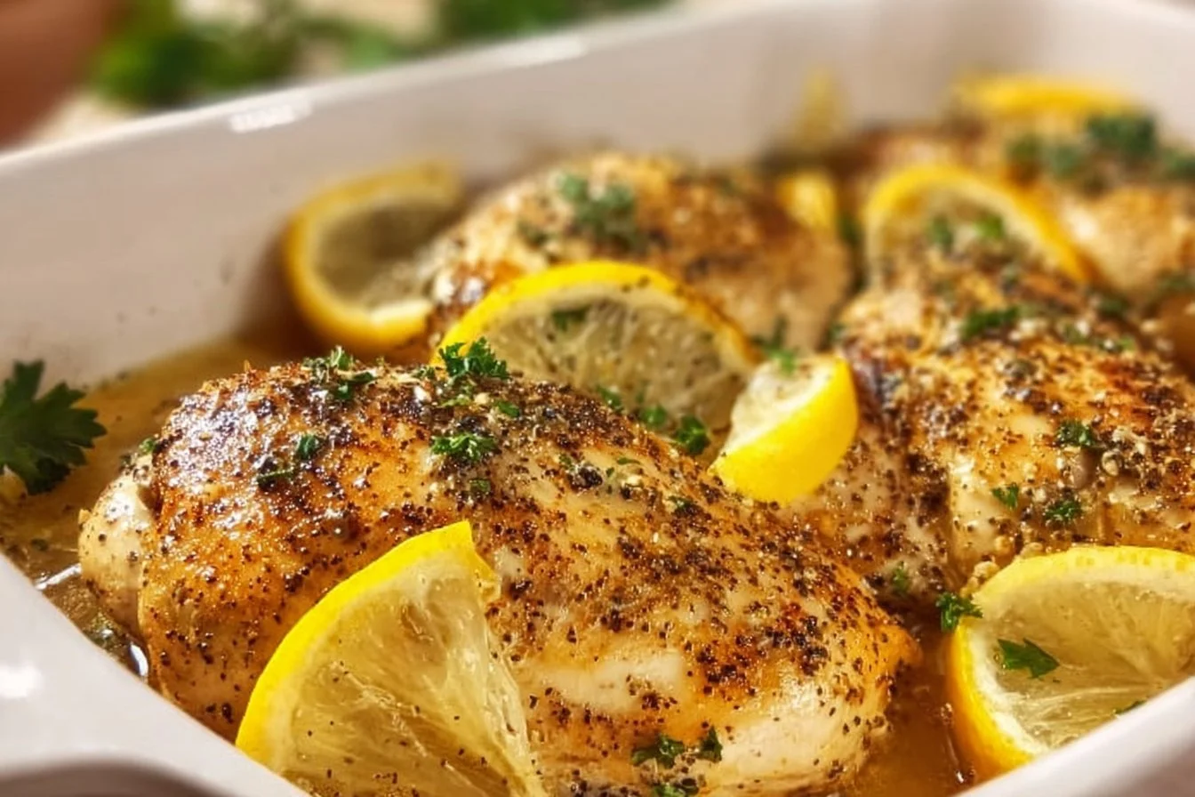 Baked Garlic Lemon Pepper Chicken 5 Baked Garlic Lemon Pepper Chicken