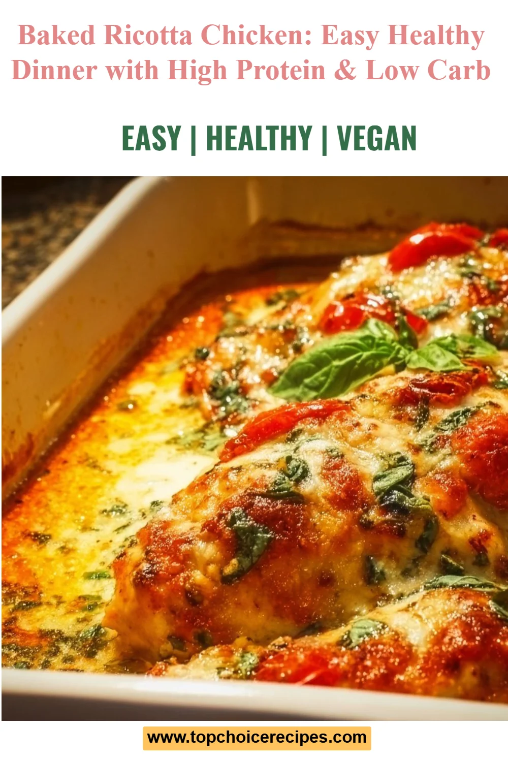 Baked Ricotta Chicken 6 Baked Ricotta Chicken