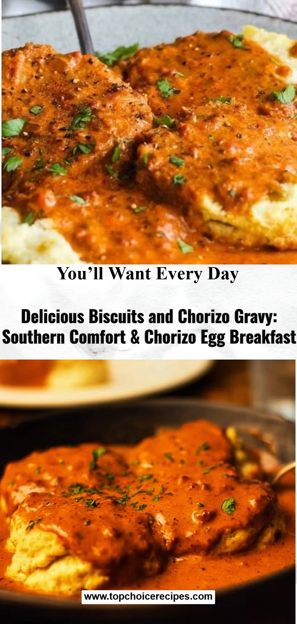 Biscuits and Chorizo Gravy