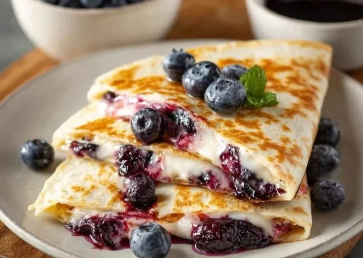 Blueberry Breakfast Quesadilla