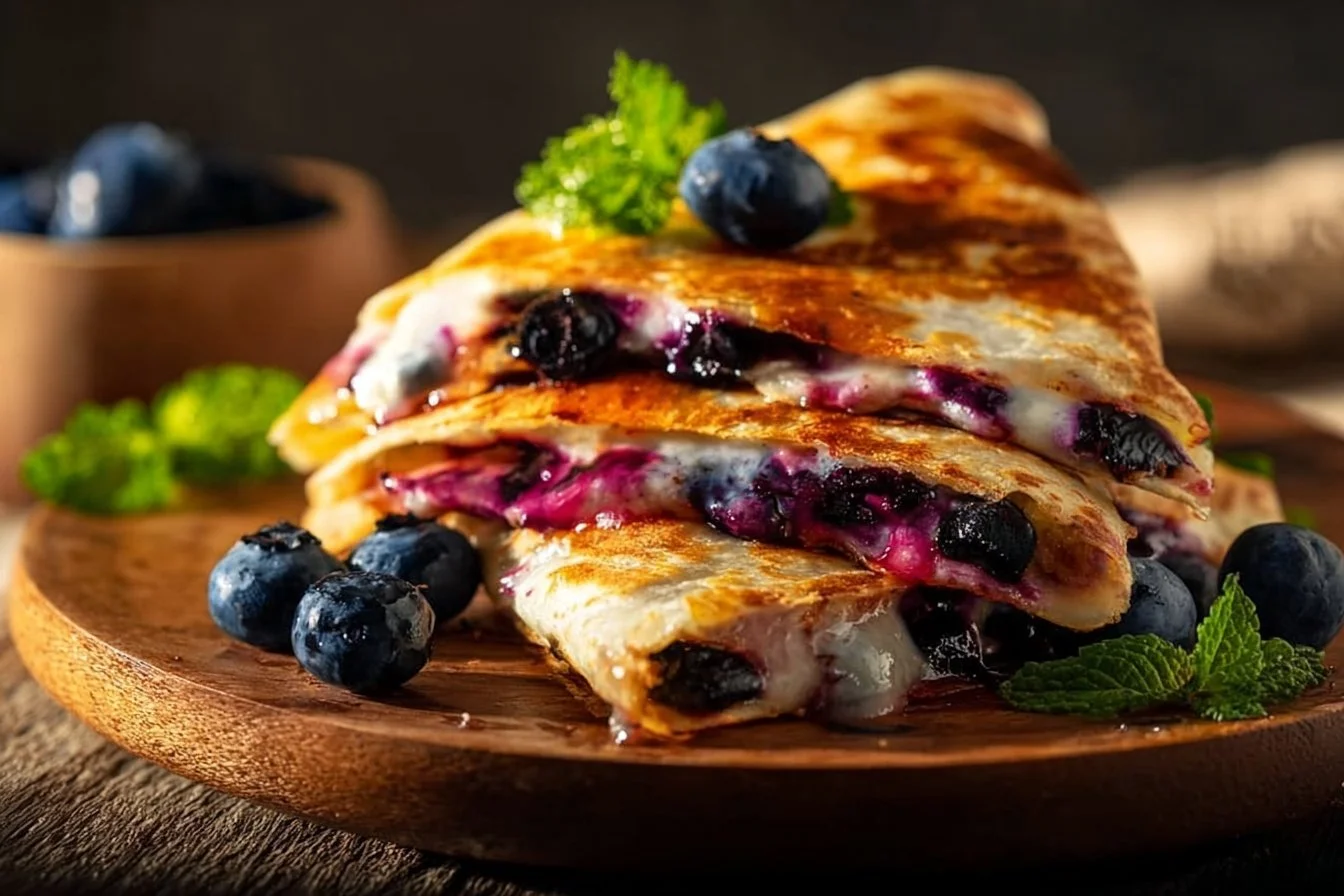 Blueberry Breakfast Quesadilla
