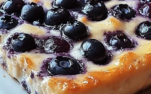 Blueberry Cottage Cheese Breakfast Bake