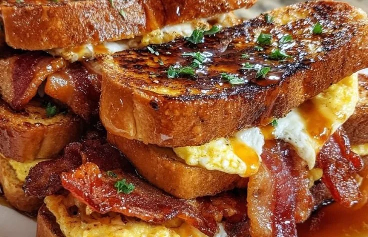 Bourbon Maple Bacon Stuffed Toast 5 Bourbon Maple Bacon Stuffed Toast