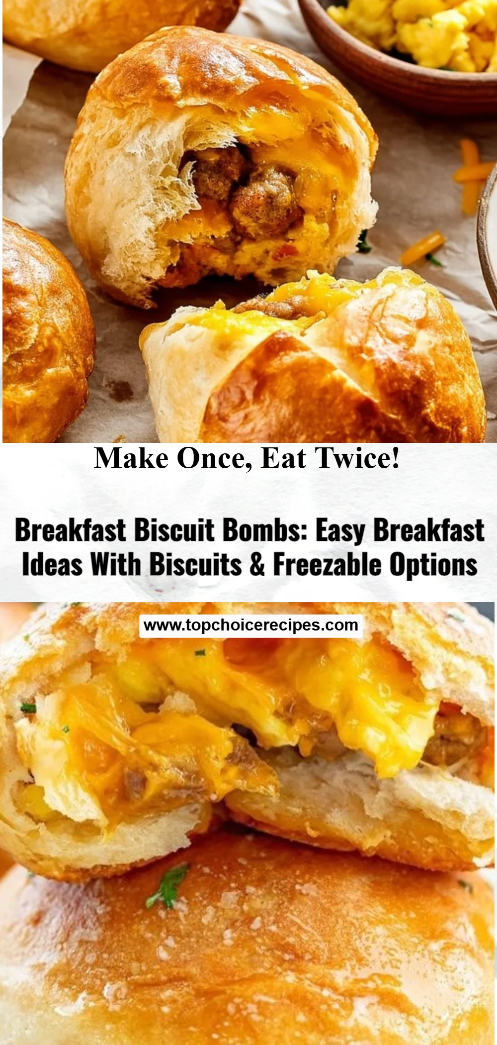 Breakfast Biscuit Bombs