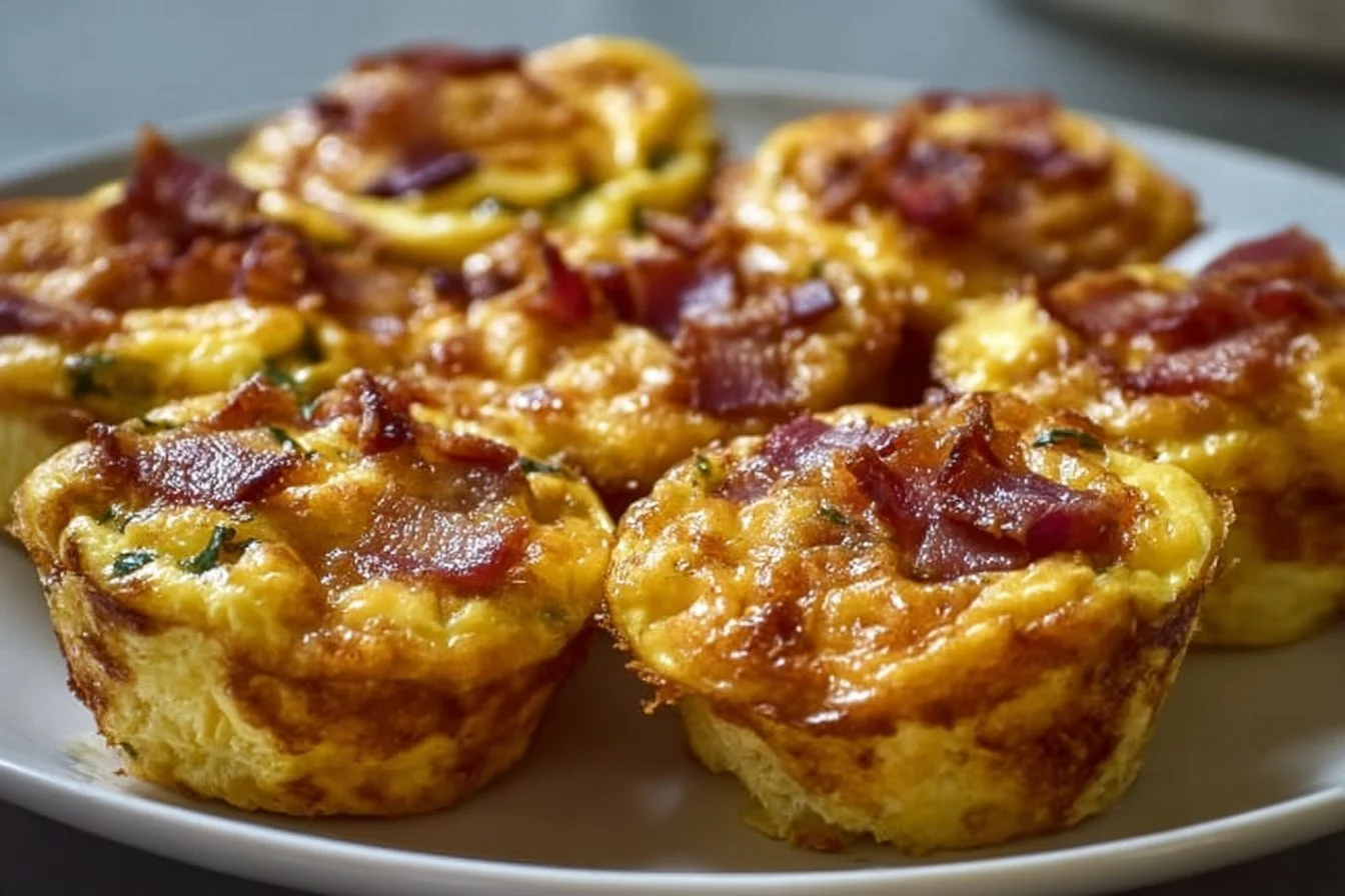 Breakfast Egg Muffins 5 Nutritious breakfast egg muffins with vegetables and cheese