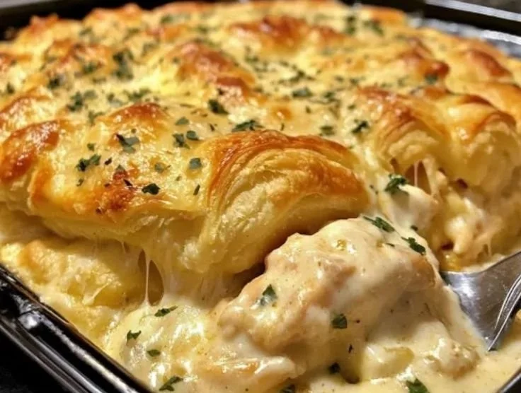 Cheesy Chicken Crescent Bake