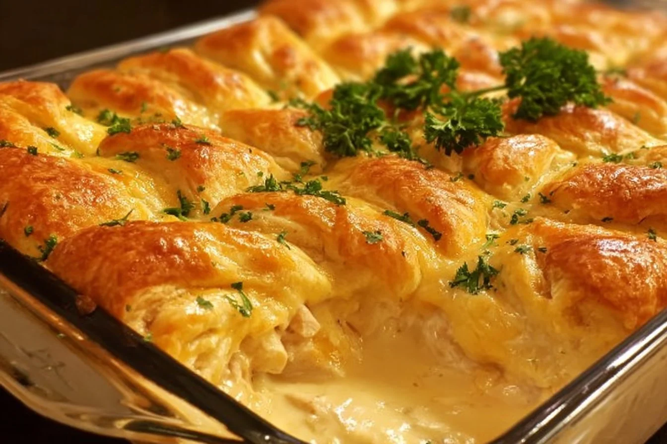 Cheesy Chicken Crescent Bake