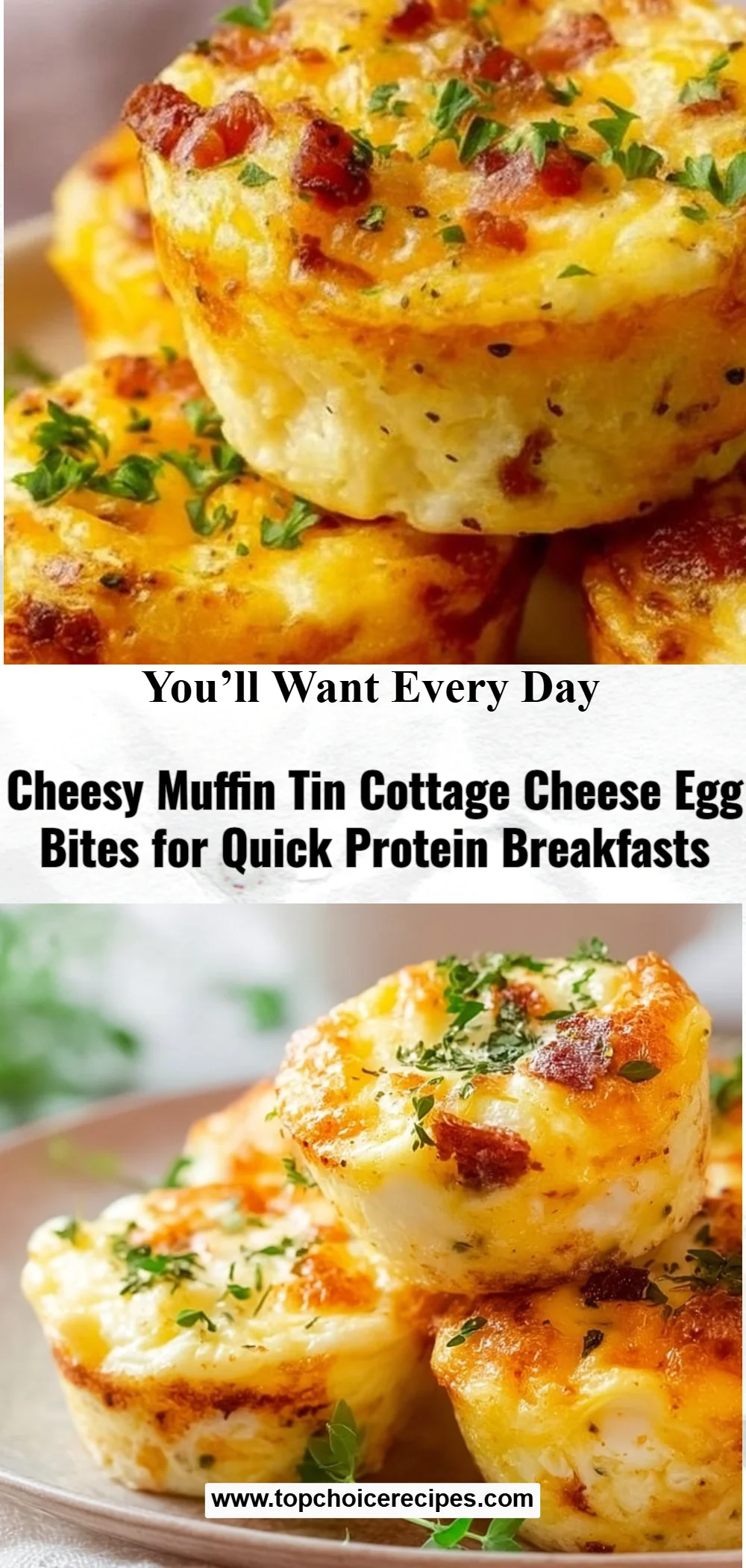 Cheesy Muffin Tin Cottage Cheese Egg Bites