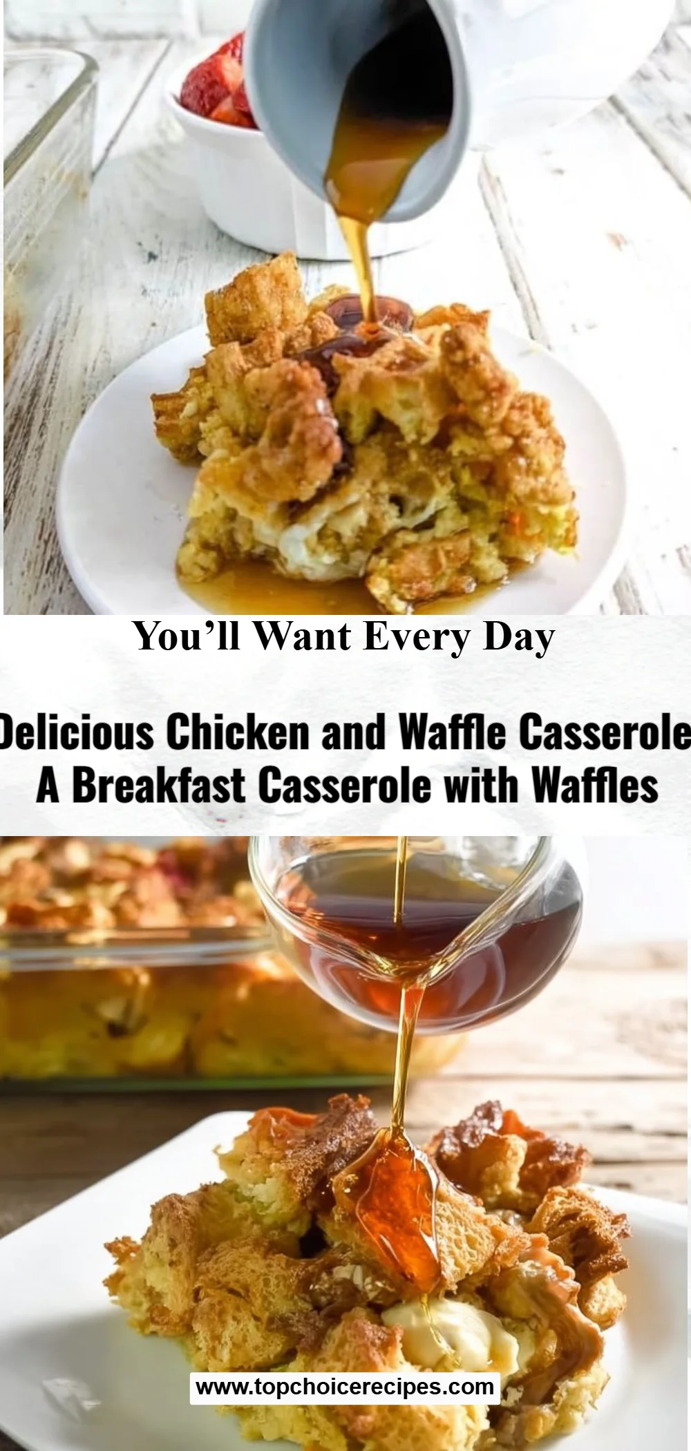 Chicken and Waffle Casserole 6 Chicken and Waffle Casserole