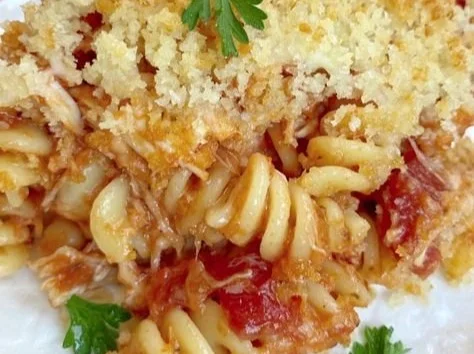 Chicken Parmesan & Pasta Casserole