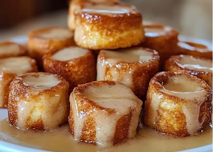 Cinnamon Roll French Toast Bites