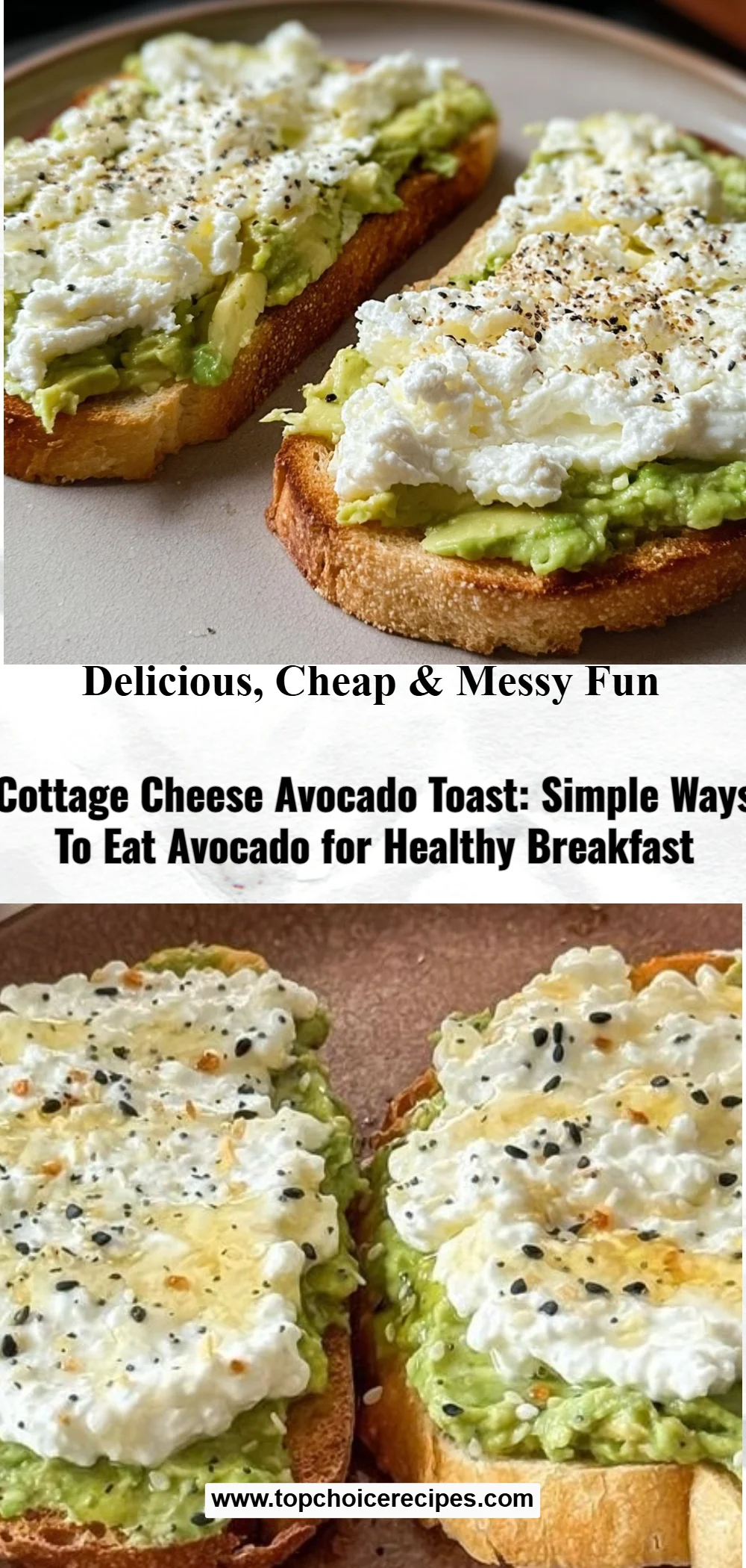 Cottage Cheese Avocado Toast