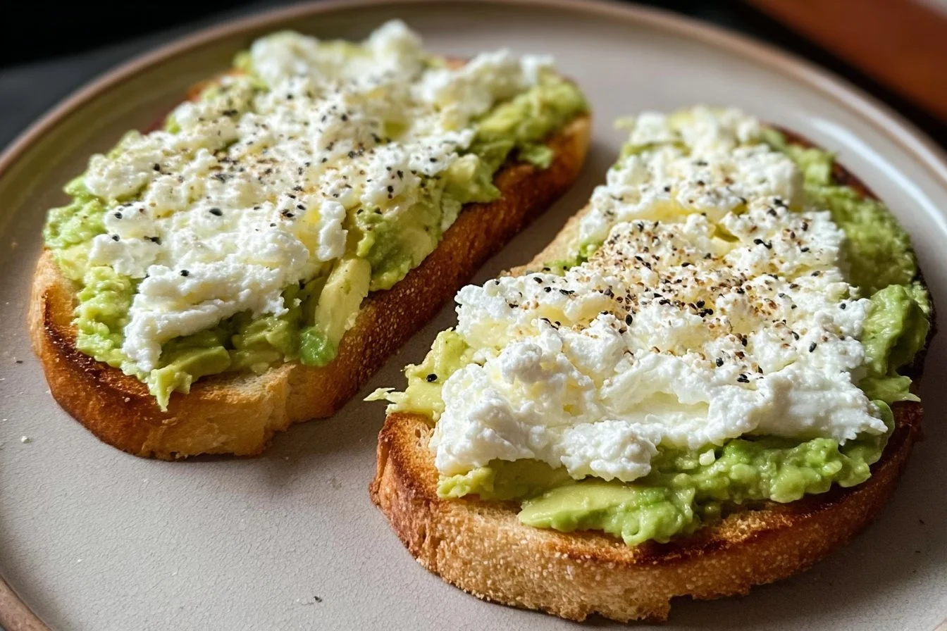 Cottage Cheese Avocado Toast