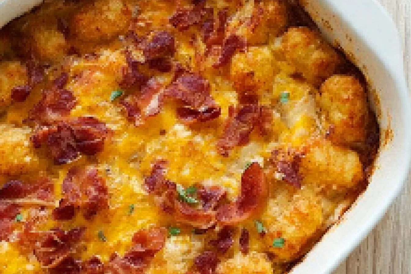 Cracked Out Tater Tot Breakfast Casserole