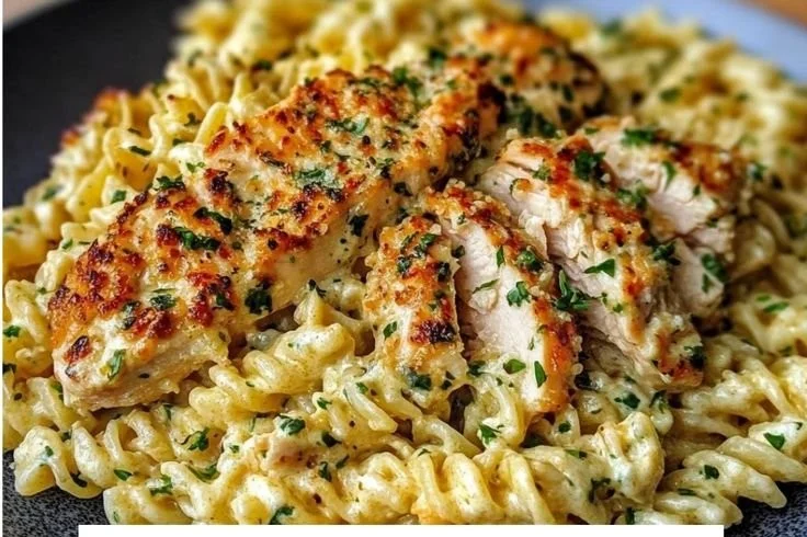 Creamy Chicken Garlic Parmesan Pasta