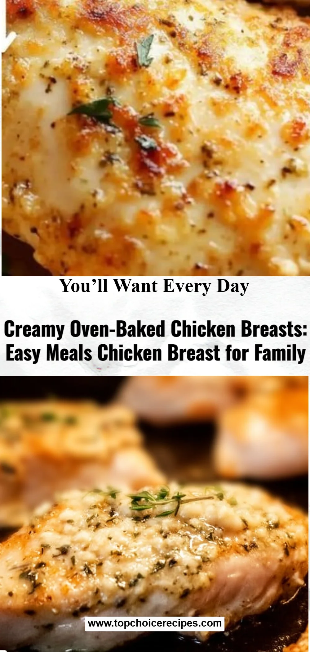 Creamy Oven-Baked Chicken Breasts