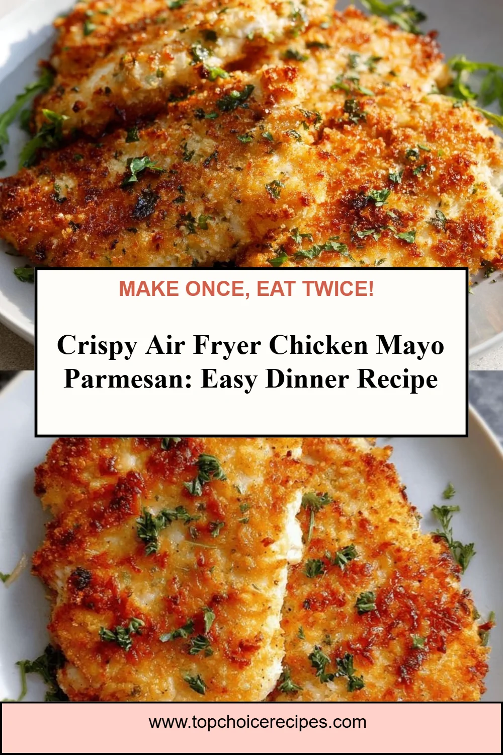 Crispy Air Fryer Parmesan Chicken