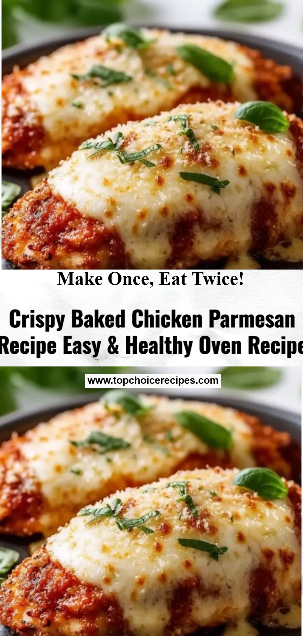 Crispy Baked Chicken Parmesan