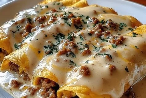 Delicious Breakfast Enchiladas with Sausage Gravy Made Easy