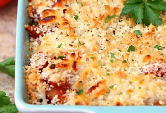 Dump and Bake Chicken Parmesan
